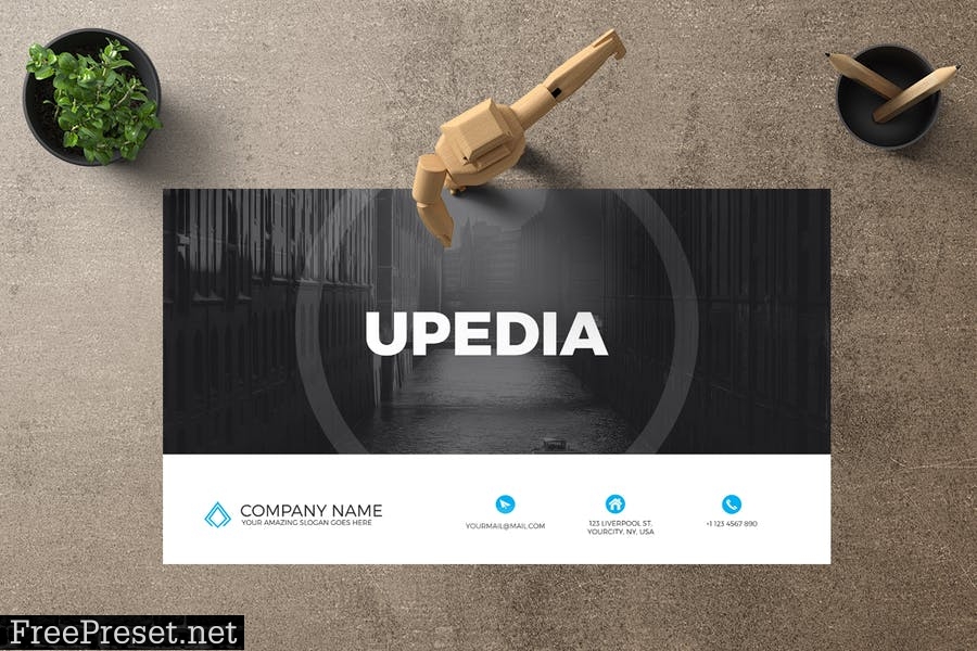 UPEDIA Powerpoint Template N25FVZ