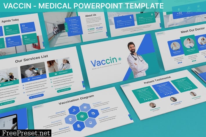 Vaccin - Medical Powerpoint Template HKVZHMZ