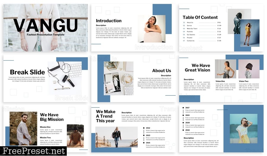 Vangu - Business Powerpoint Template KGX6V6K