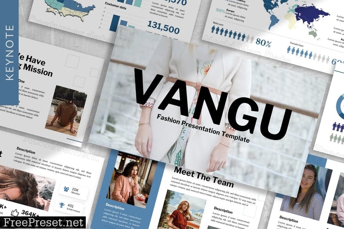 Vangu - Business Powerpoint Template KGX6V6K