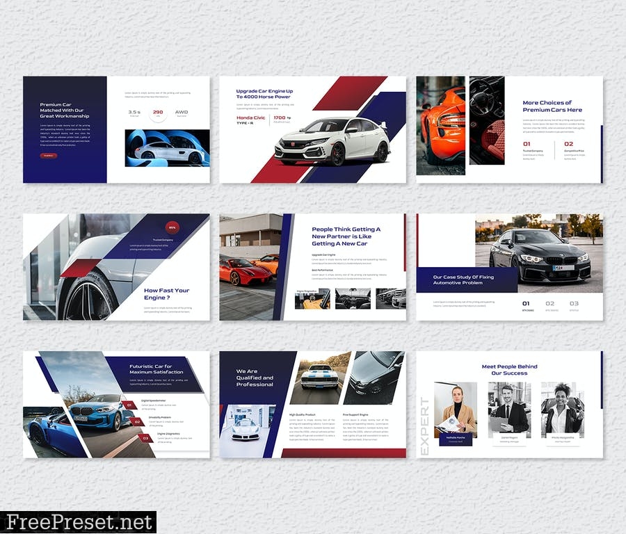 Vanquish – Automotive PowerPoint Template