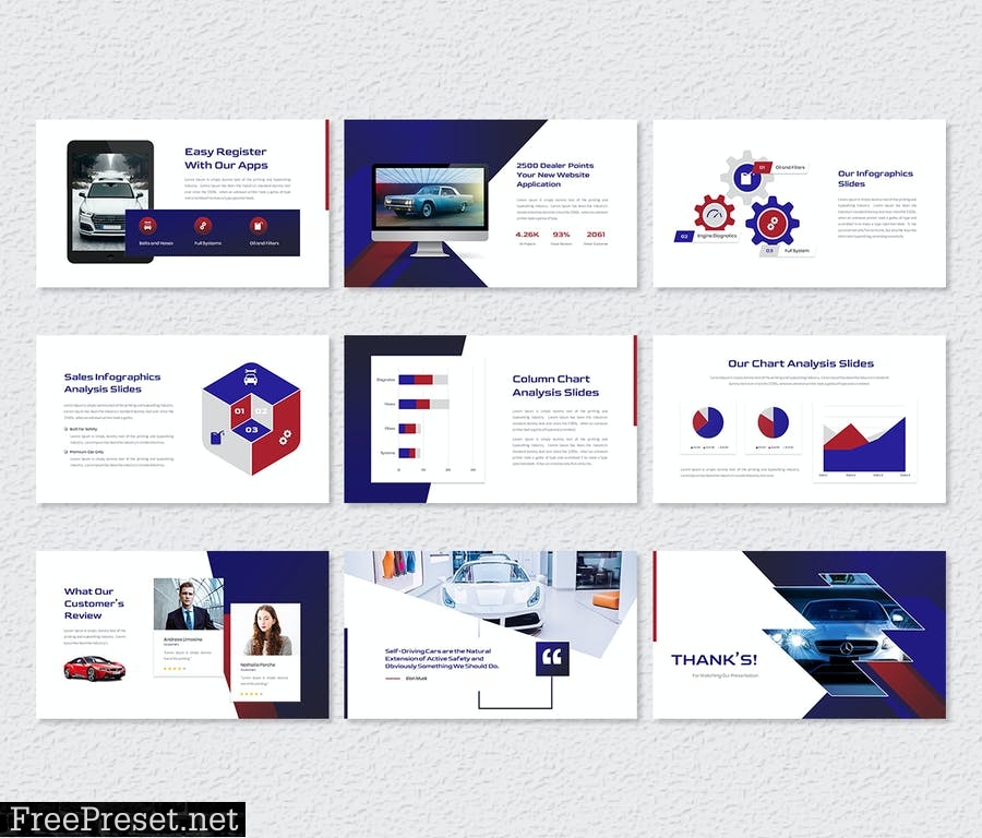 Vanquish – Automotive PowerPoint Template