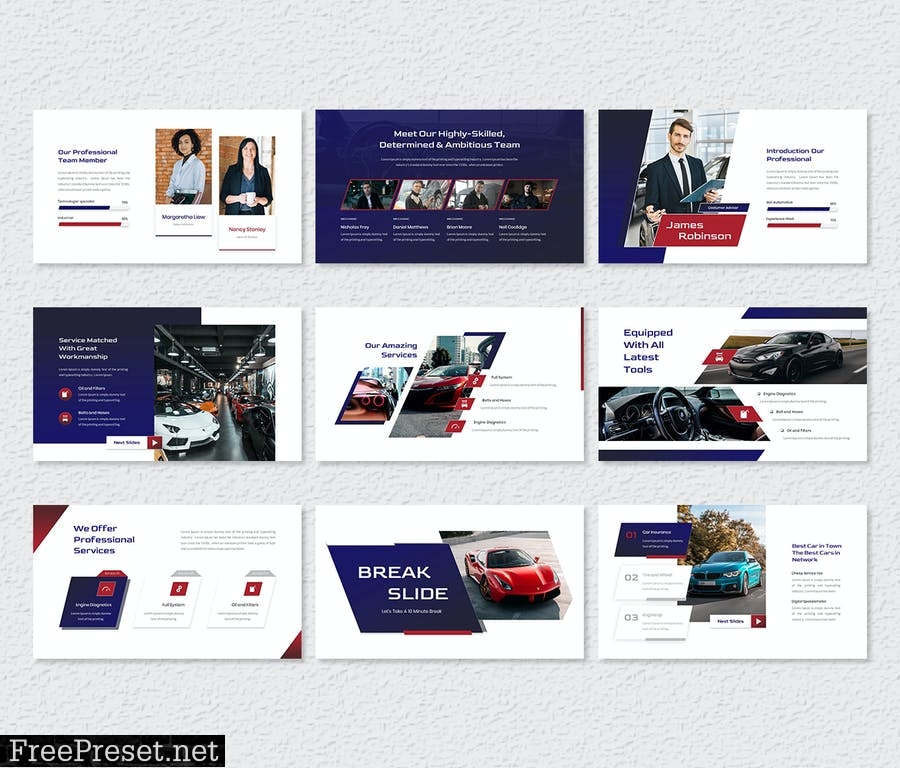 Vanquish – Automotive PowerPoint Template