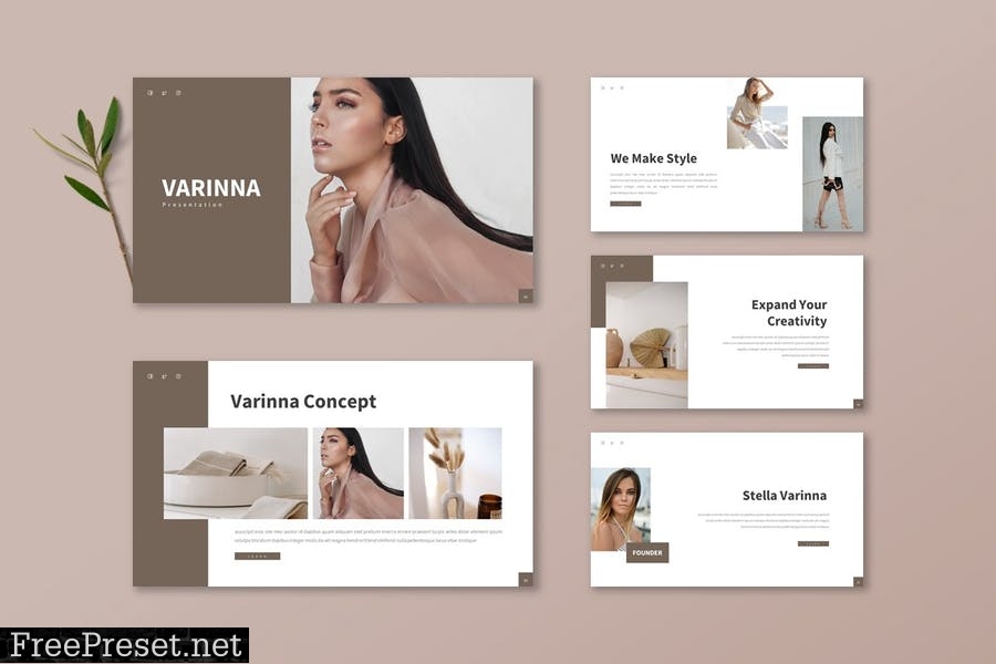 Varinna - Powerpoint Template 7V8AYBN