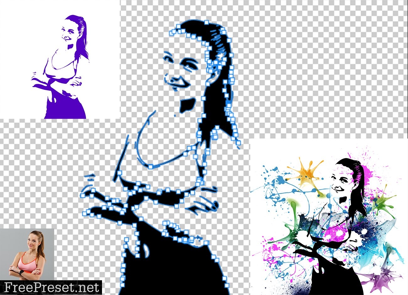 Vector Paint Splash Photoshop Action 7413816