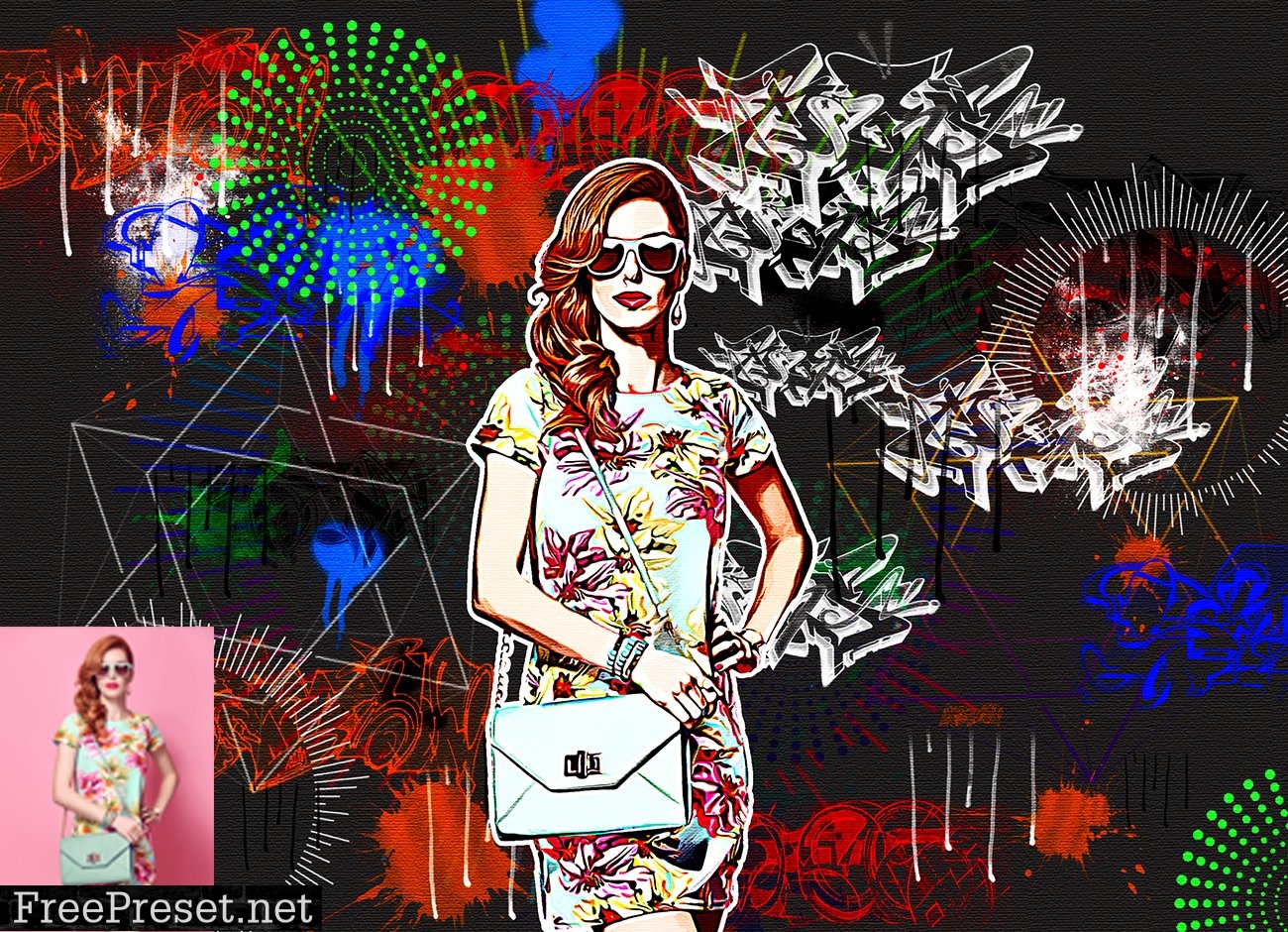 Vector Pop Art Photoshop Action 7391055