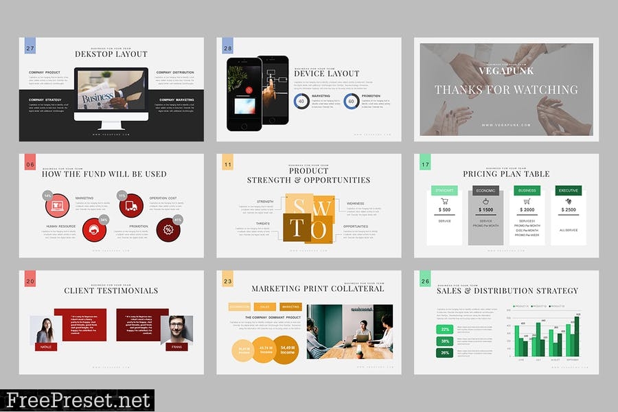 Vegapunk : Pitch Deck Powerpoint Template HESA2L