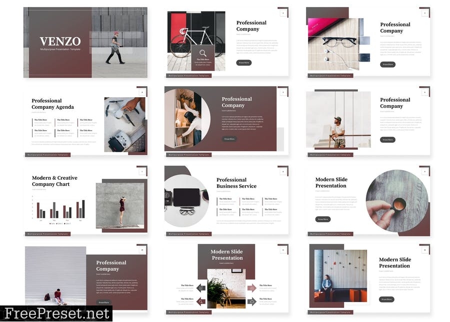 Venzo - Presentation Template ZX7QMG4