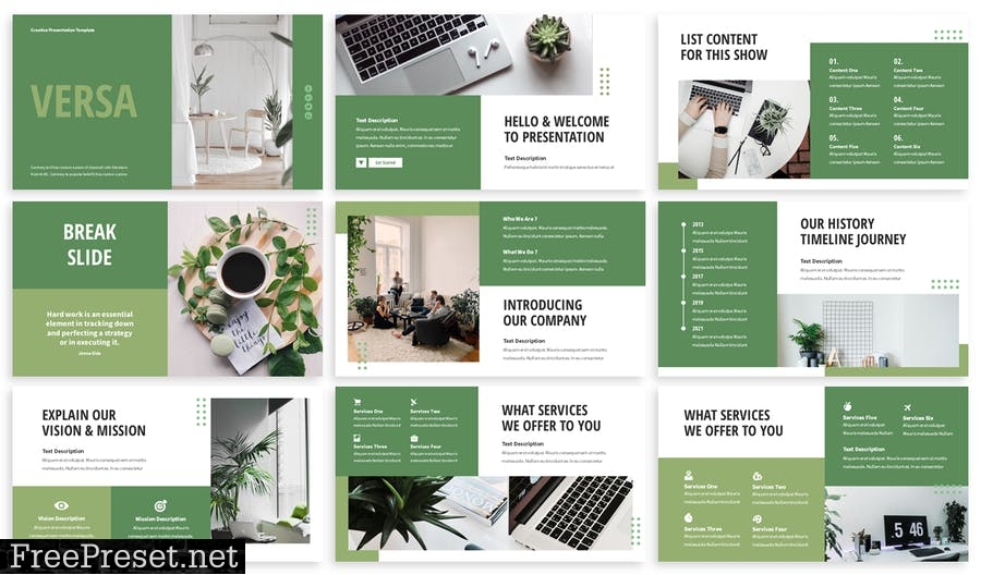 Versa - Creative Powerpoint Template H9G57JL