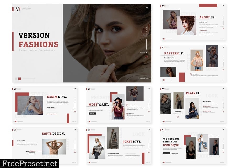 Version Fashions | Powerpoint, Keyn, Google Slides VVRUEBR