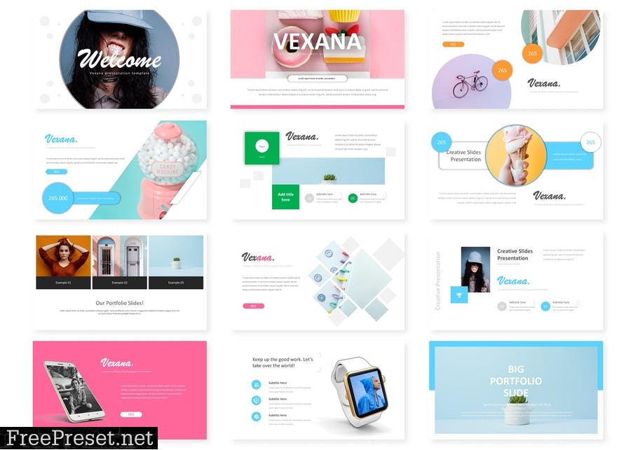 Vexana - Powerpoint Template 4W9N5L