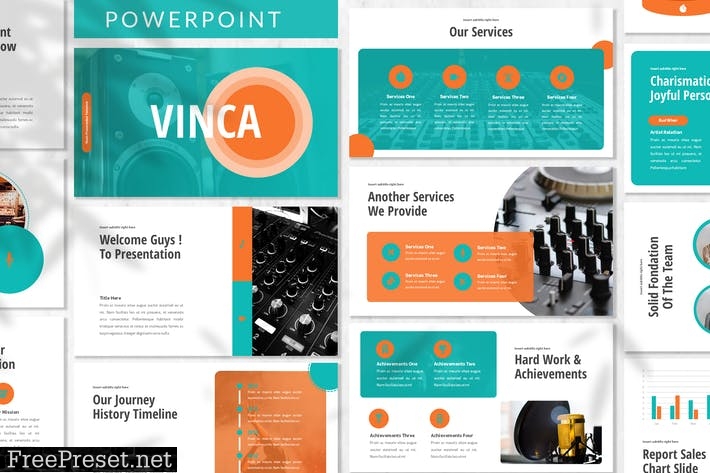 Vinca - Creative Powerpoint Template 8FN5QCR