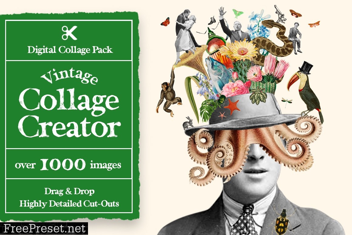 Vintage Collage Creator 1000+ Images - 6997183