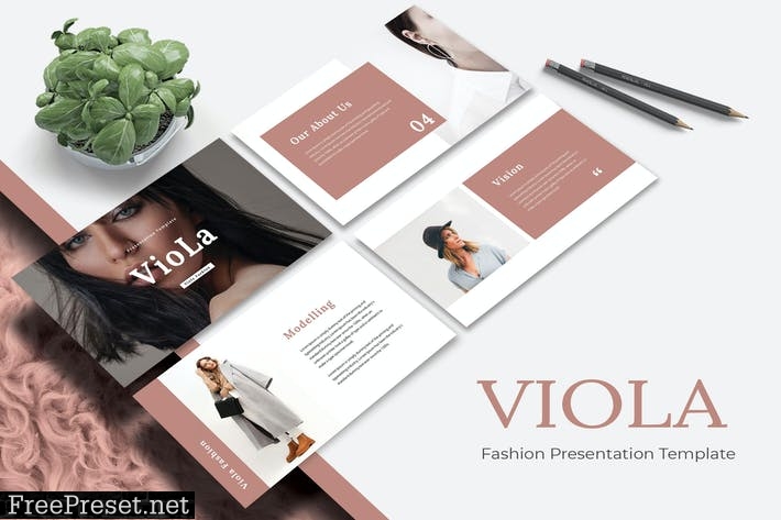 VIOLA - Powerpoint Template L82E8GN