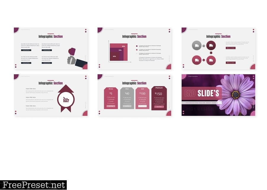 Violaceous - Presentation Template TRLC3WE