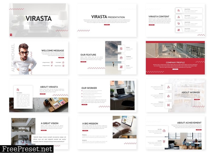 Virasta - Presentation PPTX / GSlides / Key J78GSPJ