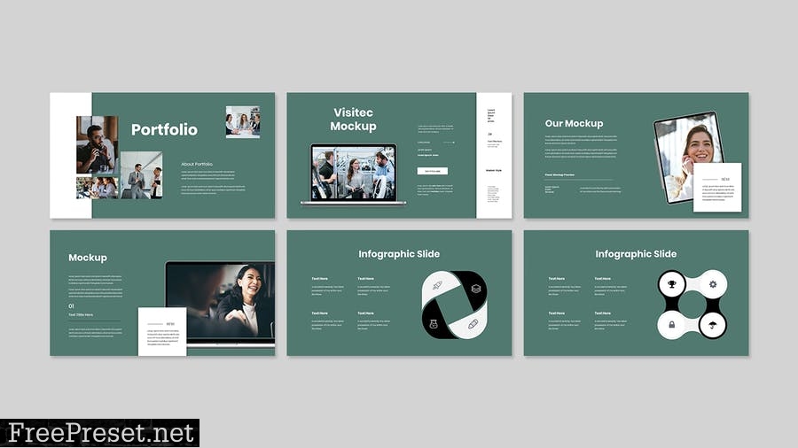 Visitec Business Presentation PowerPoint Template LDPUL8V