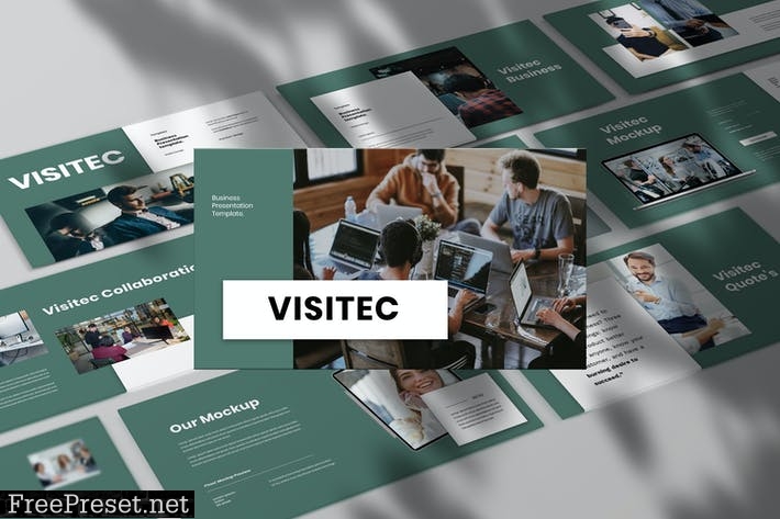 Visitec Business Presentation PowerPoint Template LDPUL8V