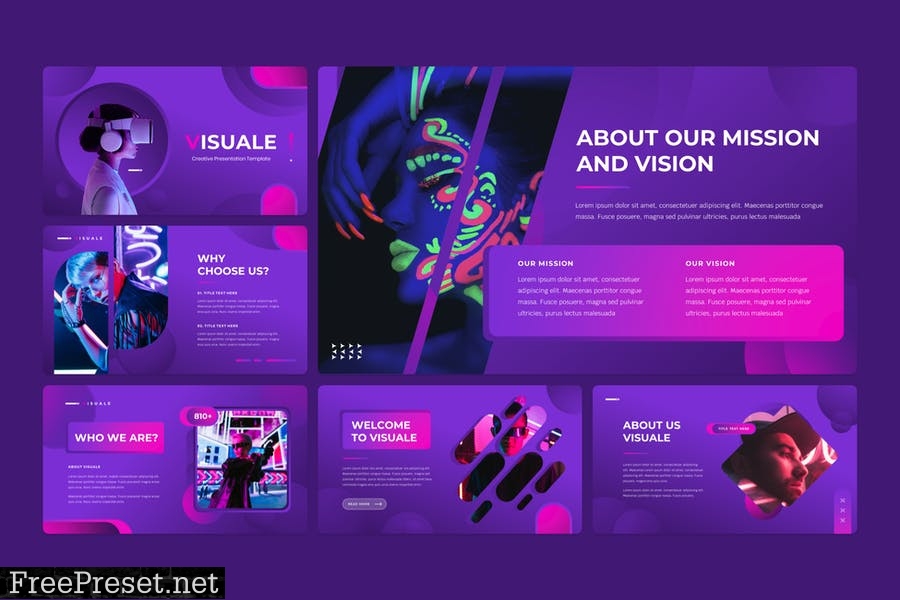 Visuale - Creative PowerPoint Template P8HQVR8