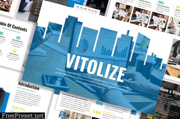 Vitolize - Business Template Prensentation X5BDAWN