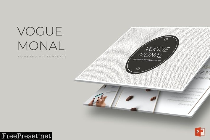 Vogue Monal - Powerpoint Template 2ENVV4
