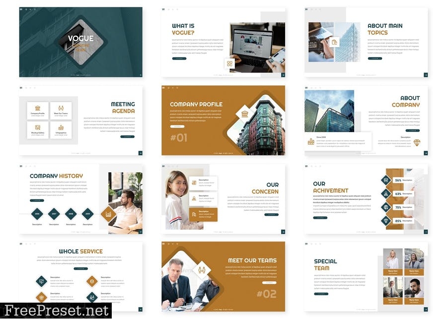 Vogue - Presentation Template HQUY4UR