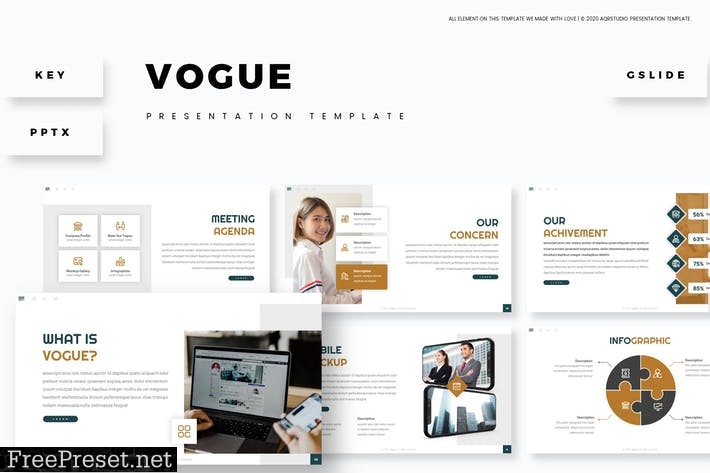 Vogue - Presentation Template HQUY4UR