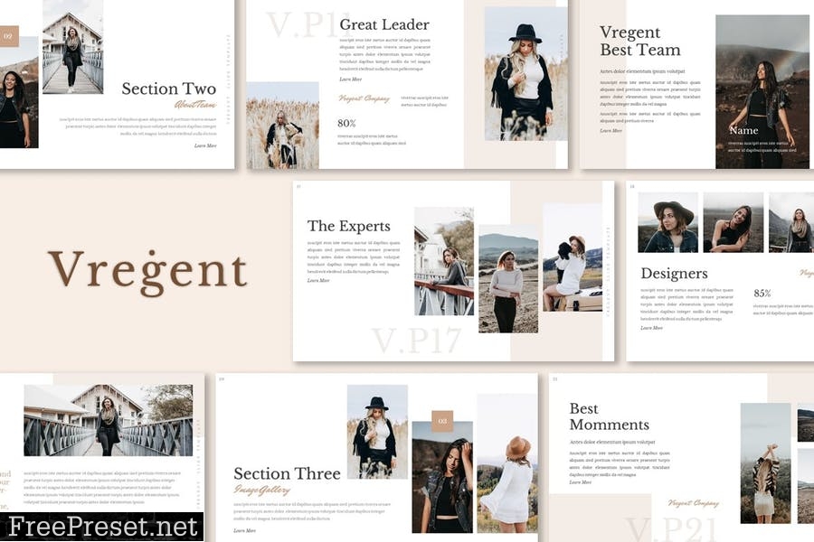 Vregent - Presentation Template 2AUW8EB