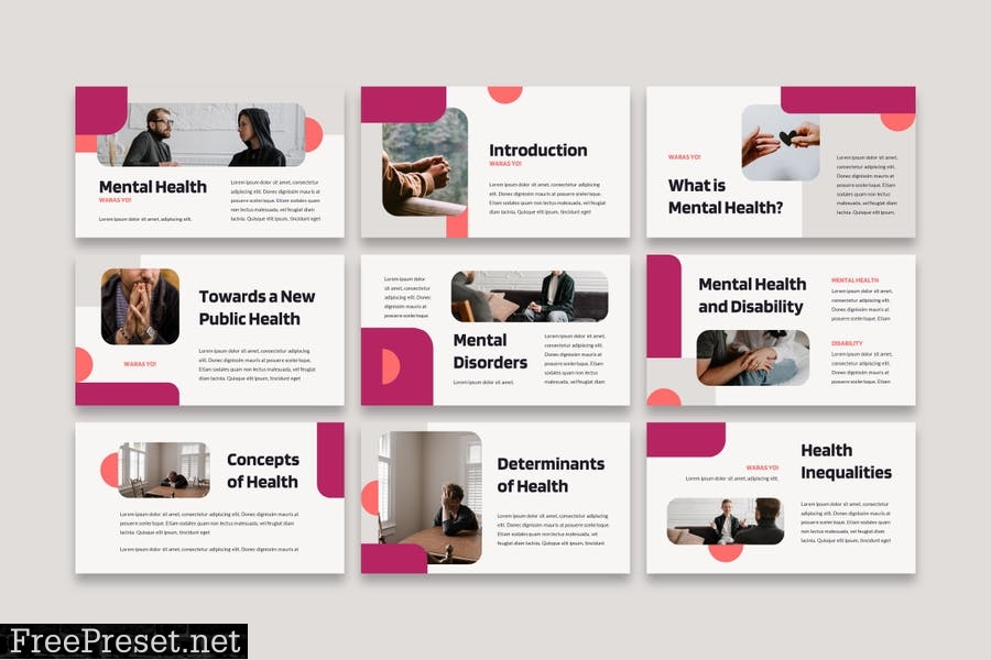 WARAS - Mental Health Presentation Template 65KEYRA