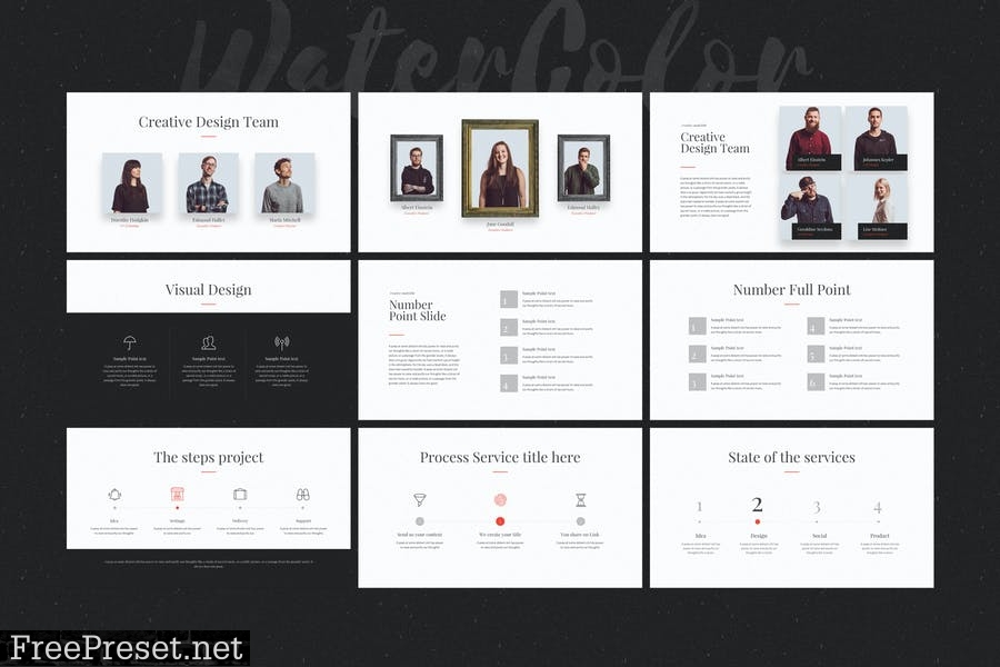 WaterColor - Powerpoint Template UAUMVW