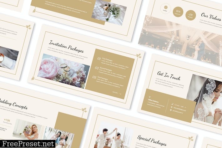 Wedding Organizer Powerpoint Presentation Template UFXCKT3