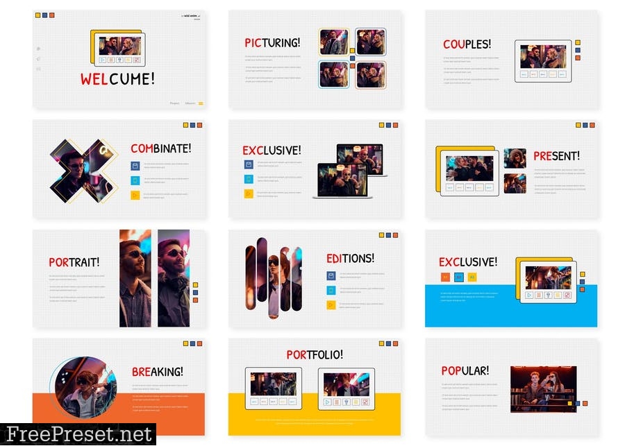 Welcume Presentation Template S587B5M