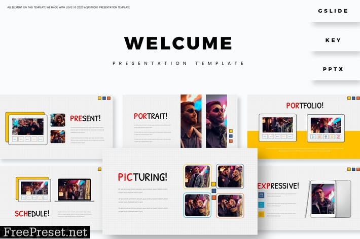 Welcume Presentation Template S587B5M