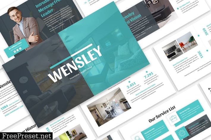 Wensley - Business Template Prensentation FDG8KHS