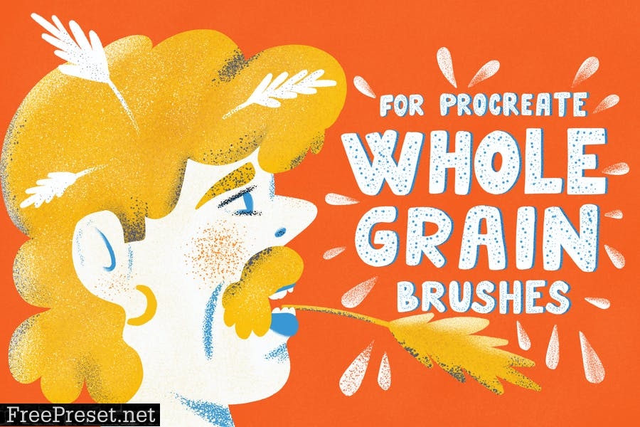 Whole Grain Brushes for Procreate NF4NJRX