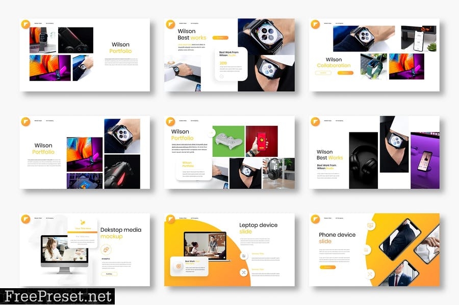 Wilson – Business PowerPoint Template 5A8Q22L