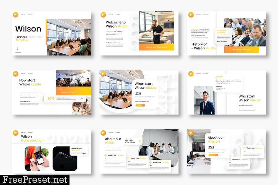 Wilson – Business PowerPoint Template 5A8Q22L