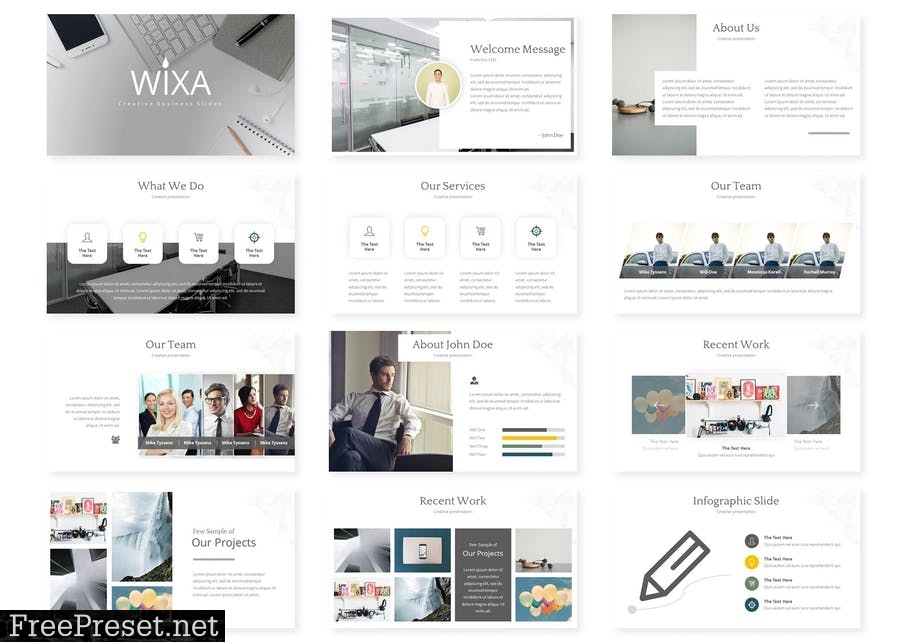 Wixa - Google Slides Template P9D9KW