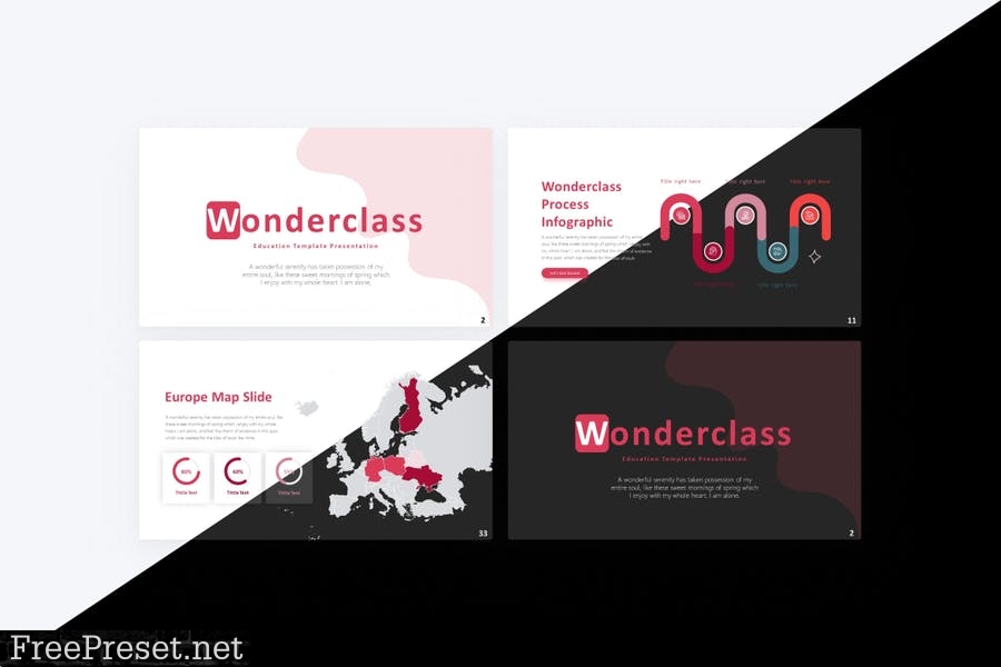 Wonderclass Education PowerPoint Template 8QQHJFN