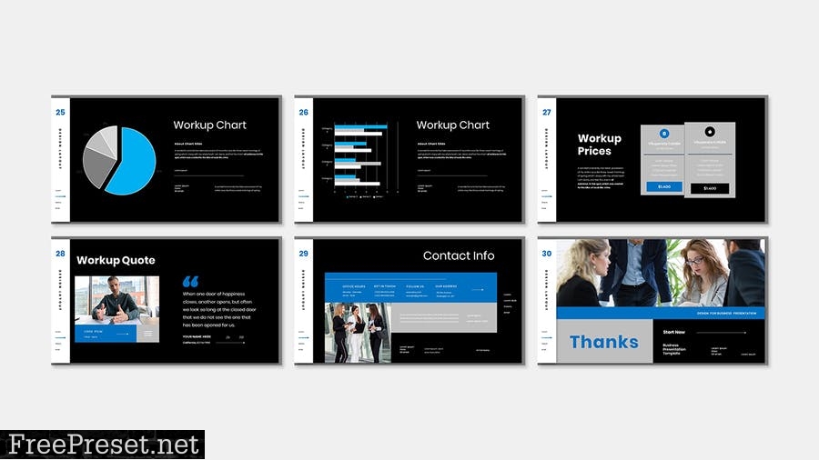 Workup - Business Presentation PowerPoint Template 9NXMEYZ