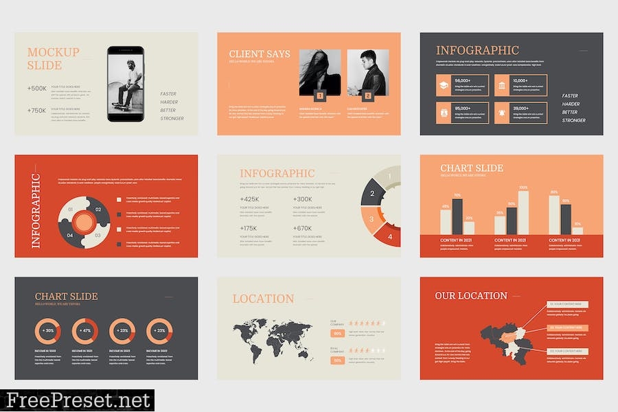 Yefora - Multi Purposes Powerpoint Template HLFED33