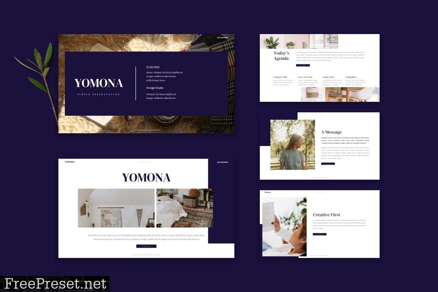 Yomona - Powerpoint Template V6KP9EN