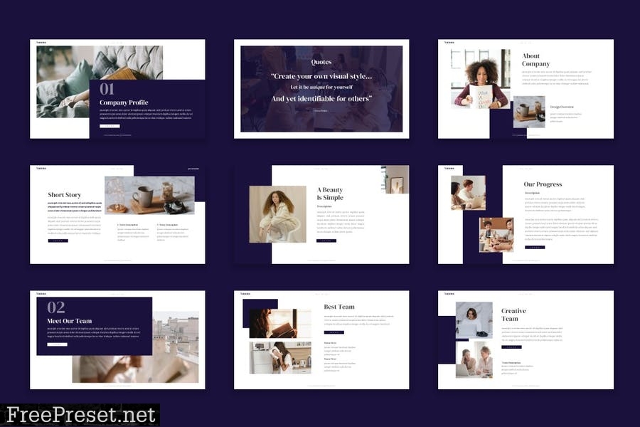 Yomona - Powerpoint Template V6KP9EN