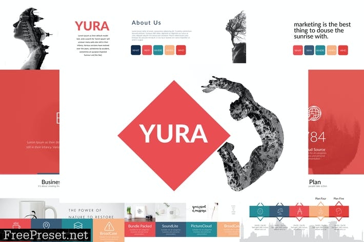 YURA Powerpoint Template AXAQUQ