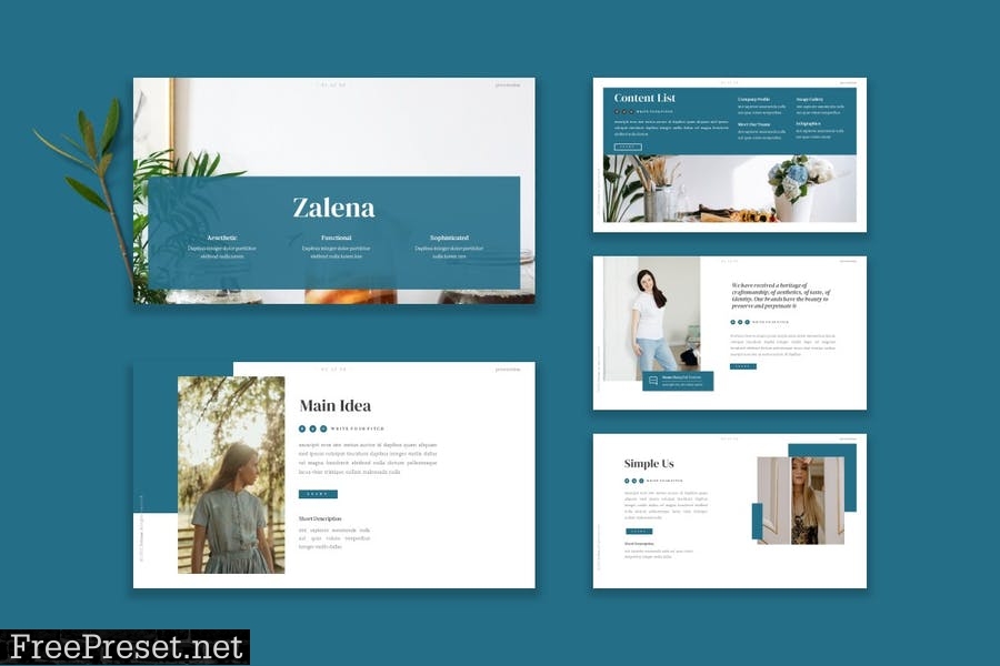 Zalena - Powerpoint Template FRNWAZA