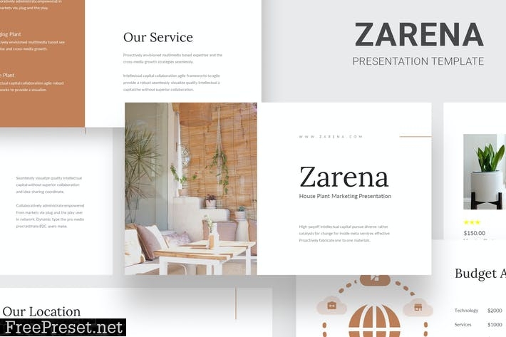 Zarena - House Plant Powerpoint Template 6YDBZL6