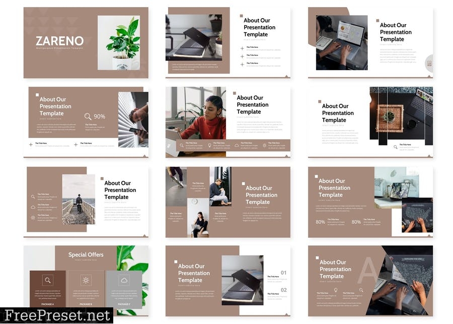 Zareno - Presentation Template 8KR75R6