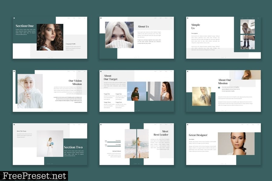 Zenian - Powerpoint Template A5WJ6TT