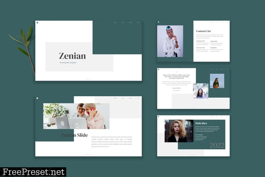 Zenian - Powerpoint Template A5WJ6TT