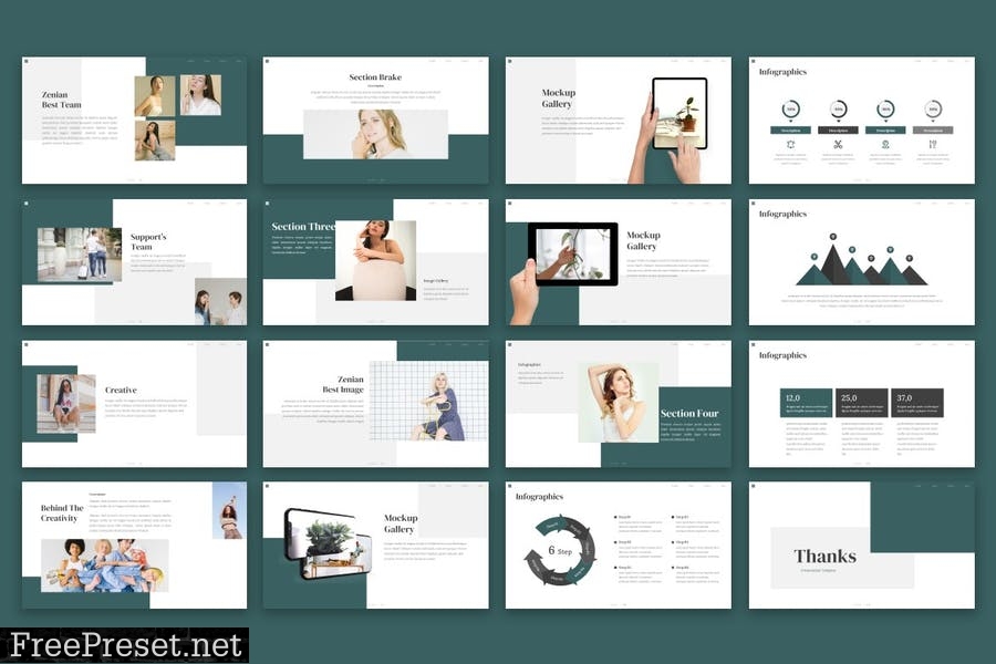 Zenian - Powerpoint Template A5WJ6TT